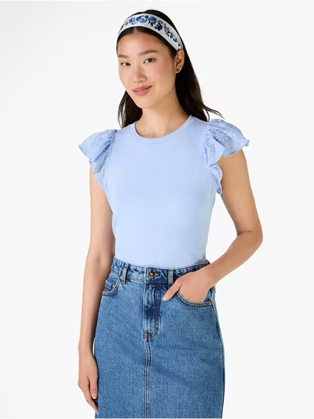 Nwt kate spade Mix Media Lace Tee